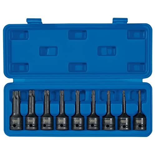 Draper 99184 - Set Di Punte A Bussola, 1/2", 1/2", Lunghezza 78 Mm, Confezione Da 9 Pezzi