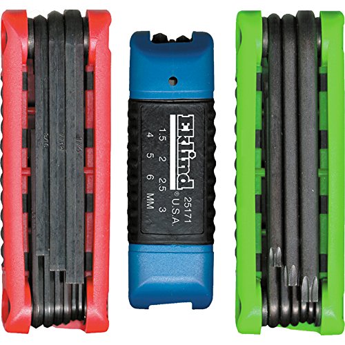 Eklind Ergo-Fold 25024 - Chiave A Brugola A Brugola Con Punta Esagonale E Stella Torx Combo (3 Set Da 24 Pezzi)