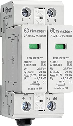 Finder Serie 7P - Protezione Sovratensione Spd Tipo-2 2 Varistori