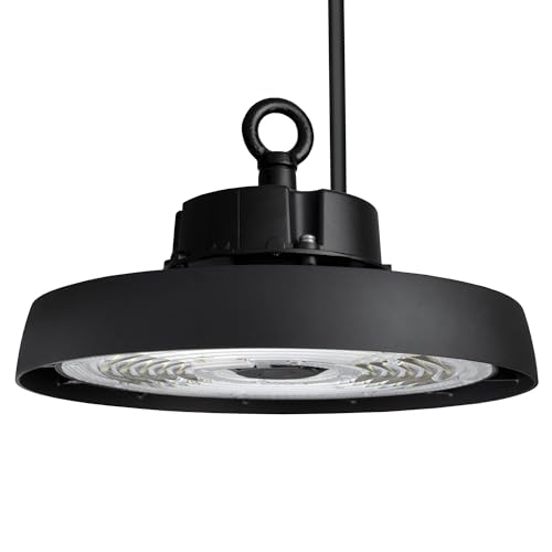 Ledvion - Led High Bay Sensor Dimmerabile, 100W, Classe Energetica A, 192Lm/W, 19.200 Lumen, 4000K, 5 Anni Di Garanzia, Lampada Ufo, Certificazione Ip