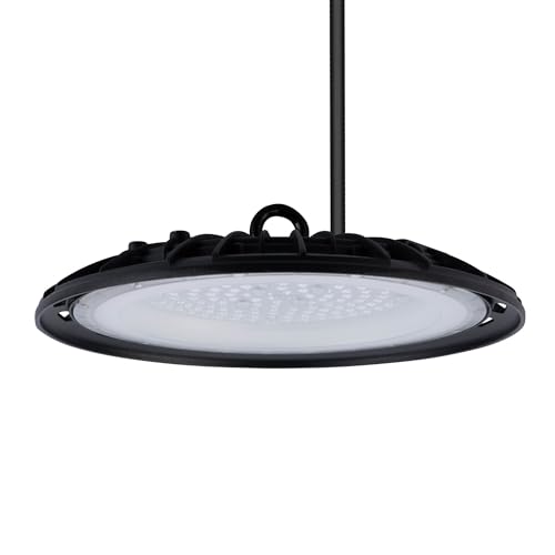 Ledvion - Led High Bay Sensor Dimmerabile, 100W, 110Lm/W, 22.000 Lumen, 3000K, Ip65, 2 Anni Di Garanzia, Lampada Ufo