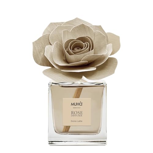 Muha' Rosa 100Ml Profumatore D'Ambiente Diffusore Dolce Latte