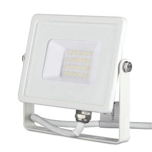 V-Tac Faro Led Da Esterno Con Chip Samsung 20W - [Ultima Generazione] - Ip65-1510 Lumen - Proiettore Led Esterno Colore Bianco - Impermeabile - Luce B