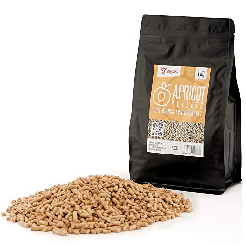 Bbq-Toro Apricot Pellets In Legno Di Albicocco Al 100% | 1 Kg | Pellet In Albicocco Per Grill, Smoker, Pellet Per Forni Da Pizza O Impianti Di Riscald