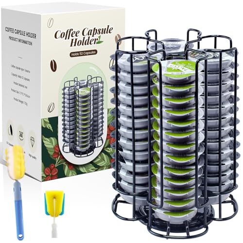 Tegove Porta Capsule Per Caffè,Supporti Per Capsule,Porta Capsule Caffe Compatibile With Tassimo,Portacapsule Per 52 Capsule(Non Contiene Capsule Di C