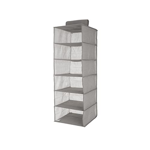Kasanova Organizer Verticale 6 Scomparti 84X30X30 Cm Sofia Grigio Grigio