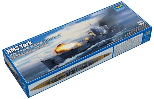 Trumpeter 06745 - Hms York - Scala 1/700 - Scatola Di Montaggio In Plastica
