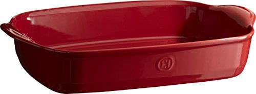 Emile Henry, Piatto Da Forno Rettangolare In Ceramica, Ceramica, Grand Cru, 42 X 27 X 9 Cm
