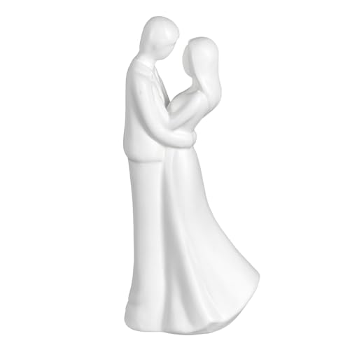 Ideen Mit Herz | Decorazione Coppia Di Sposi 2 | Coppia Di Sposi In Ceramica | Regalo Di Nozze | Decorazione Matrimonio | Altezza 20,9 Cm