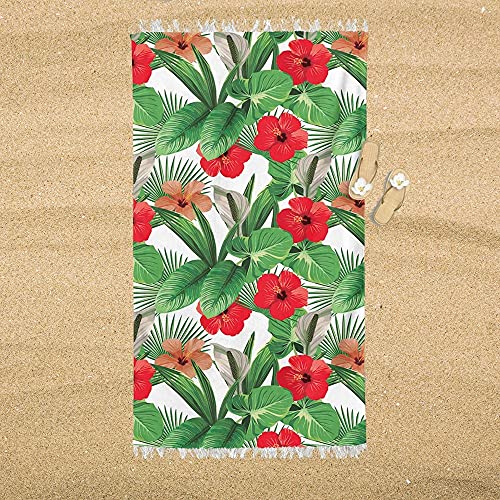 Galtex Daunex Telo Mare In Microspugna Di Puro Cotone Art. Hibiscus - Fantasia