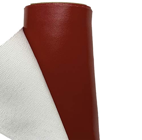 A-Express Finta Pelle Tessuto Similpelle Vinile Impermeabile Tessuto Di Cuoio Materiale Abbigliamento Sartoria - Borgogna 5 Metri (500Cm X 140Cm)