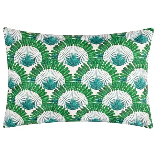 Furn. Cuscino Imbottito In Poliestere Stampato Per Esterni Dellacorte - Verde - 40X60 Cm