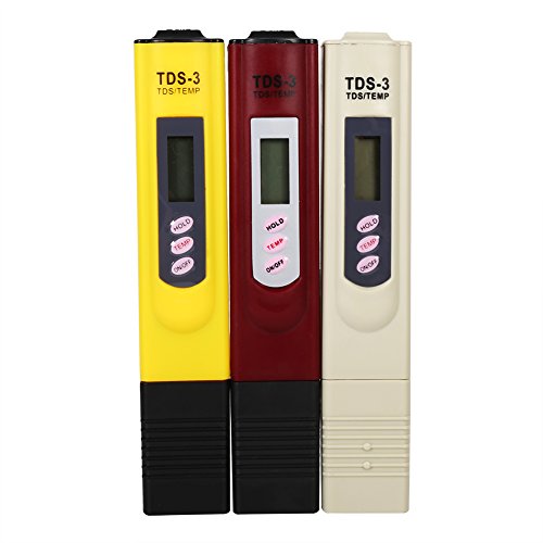 Raguso Water Tds Meter Pen Water Tds Meter 0 9990 Ppm Temp With Auto Off Function Temp Button For Home Drinking Water(White)