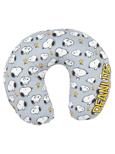 United Labels The Peanuts Snoopy – Allover Travel Cuscino Cervicale Comodo Cuscino Da Viaggio Cuscino Cervicale Auto Aeroplano Grigio