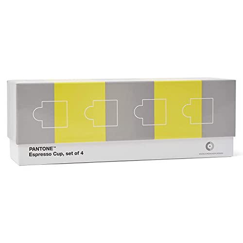 Copenhagen Design Pantone Espresso Cups 4 Pcs. In Gift Box (Coy21)