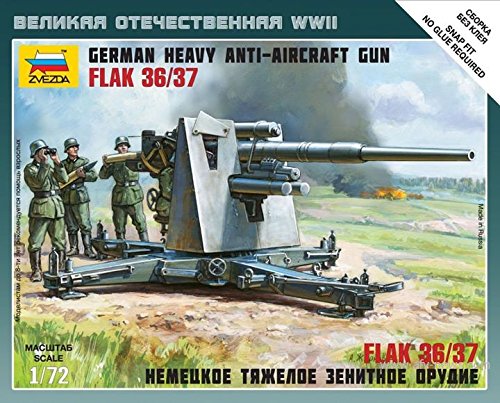 German 88 Mm Flak 36 Kit 1:72 - Zvezda - Kit Figure Militari - Kit Di Montaggio