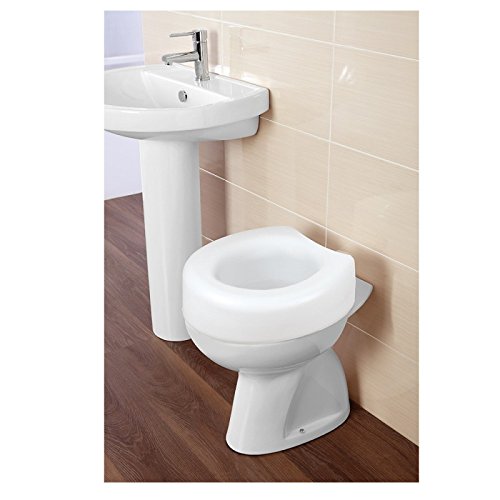 Feridras Comfort Rialzo Per Seduta Wc Universale, Bianco, 17X40X40 Cm