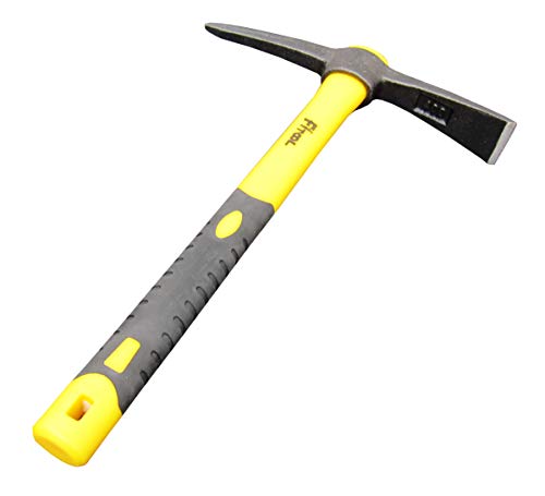 15 Pollici, Goccia Intatta Forgiata Di Un Pezzo, Manico Rivestito Di Plastica In Fibra Di Vetro, Mattock Pick 1.4Lb