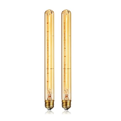Ptdfjspt Lampadina A Led Tubolare Lunga Dimmerabile Lampadina Vintage A Virtuale Dimmerabile 220V Per Lampadario Industriale Da Bar Per Casa 2 Pezzi