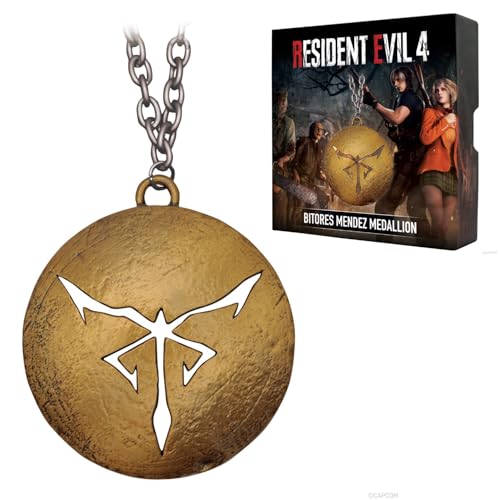 Fanattik Resident Evil 4 Bitores Mendez Medaglione Da Collezione In Metallo Su Catena