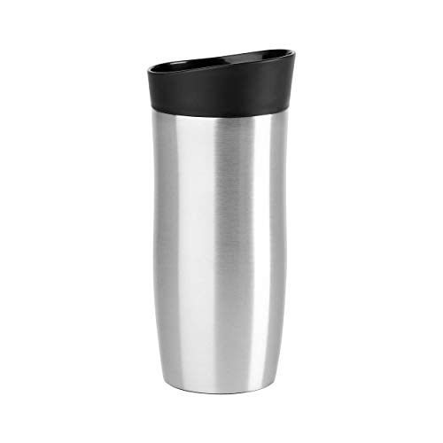 Emsa Gmbh 517811 City Mug Tazza Thermos 0, 36 L Eds, Acciaio Inossidabile, 8.5 X 8.5 X 20 Cm