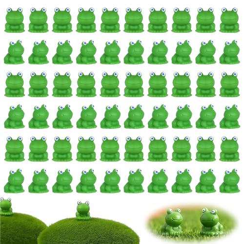 Yaliya 60 Pezzi Mini Rana Rane Piccole Da Giardino Mini Rane In Resina Piccole Rane Per Acquario Giardino Paesaggio Casa Delle Bambole Decorazione In