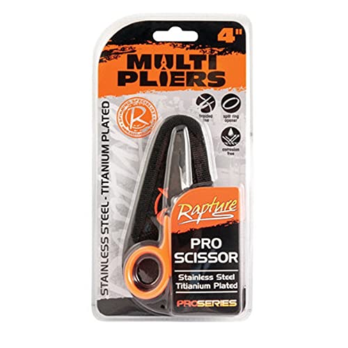 Rapture Forbici Multi Pliers Pro Scissors X Fili Trecciati Pesca Stainless Steel Titanium Plated