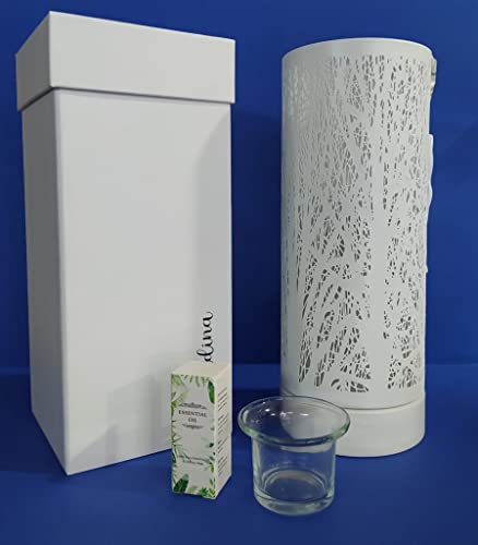 Tinta Unita Lampada Touch Con Essenze Profumate Altezza 26 Cm. (Bianco)
