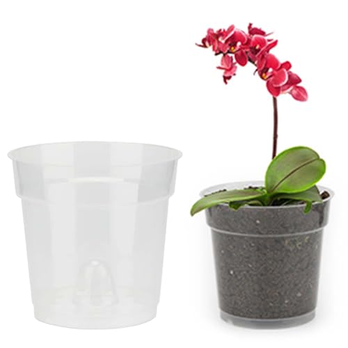 Hjydgj 15 Vasi Di Fiori Trasparenti Per Orchidee Dure, Per Orchidee, Per Piante, In Plastica Trasparente