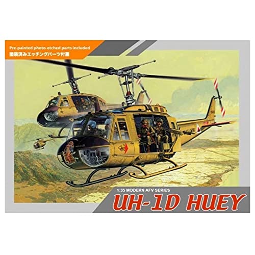 1/35 Uh-1D Helicopter "Huey" W/ Four Crewmen ~ Nam Series