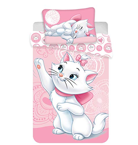 Unbekannt Marie Aristocats - Set Copripiumino 100 X 135 + 40 X 60 Cm