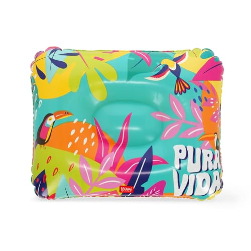 Legami - Cuscino Spiaggia Gonfiabile, Cuscino Da Campeggio Piscina Spiaggia Mare, Comodo Ultraleggero, Dimensioni 45 X 36 Cm