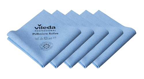 Vileda Professional Purmicro Active - Panno Blu 5 Pezzi