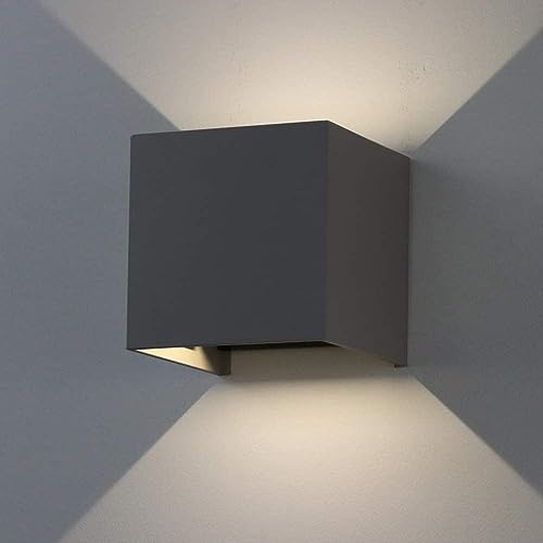 K-Bright 7W Lampada Da Parete Led Con Angolo Del Fascio Regolabile Bianco Naturale 4000K Applique Da Parete Interno Ed Esterno Ip65 Impermeabile Appli