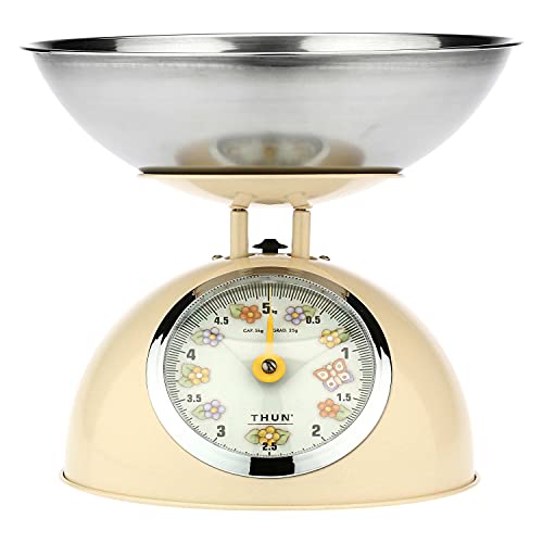 Thun - Bilancia - Cucina, Altro Per La Cucina - Idea Regalo - Linea Country - Acciaio Inossidabile, Ferro - Base H 15 Cm, Ø Base Di Appoggio 21 Cm, Pi