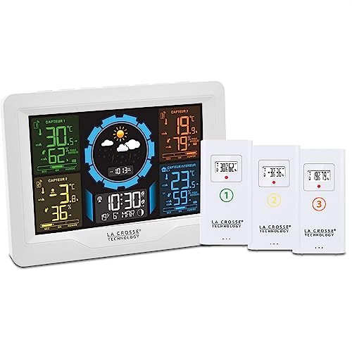 La Crosse Technology - Ws6304 Stazione Meteo Colorata 3 Sensori - Bianco