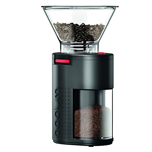 Bodum 11750-01Euro Macinacaffè, Acciaio Inox, Nero