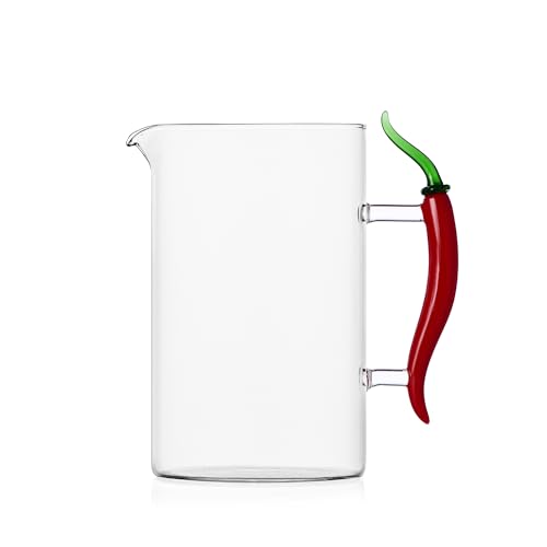 Ichendorf Milano Brocca Peperoncino, Collezione Vegetables, 150 Cl, Vetro Borosilicato, Fatto A Mano