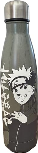 Naruto - Borraccia In Acciaio Inox Riutilizzabile Naruto Naruto Naruto - Tenuta Calda E Fredda 12 Ore, Per Sport, Viaggi, Quotidiani, 500 Ml, Bpa Free
