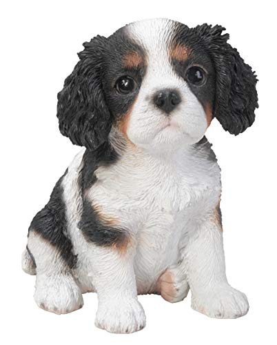 Vivid Arts Statuetta Di Cucciolo Tricolore Di King Charles, Pet Pal