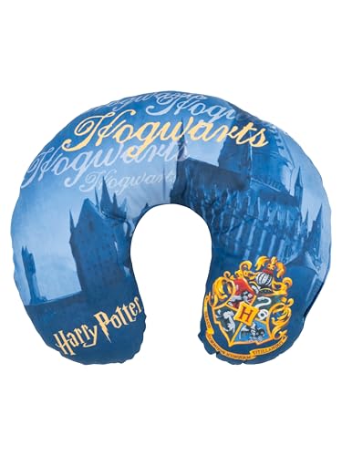 United Labels Harry Potter – Hogwarts – Cuscino Da Viaggio Comodo Cuscino Cervicale Per Auto, Aereo, Blu