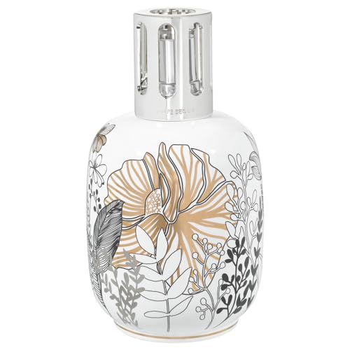 Maison Berger - Lampe Berger Casa Diffusore Lampada Profumo - Porcellana Modello - Deodorante - 16.0 X 9.1 X 9.1 Cm (Vegetale Bianco)