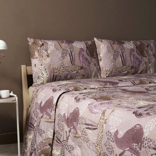 Bassetti Completo Letto Matrimoniale 100% Cotone - Set Lenzuola (1 Lenzuolo Sopra 240X280; 1 Lenzuolo Sotto Con Angoli 175X200; 2 Federe 50X80 Cm) Var