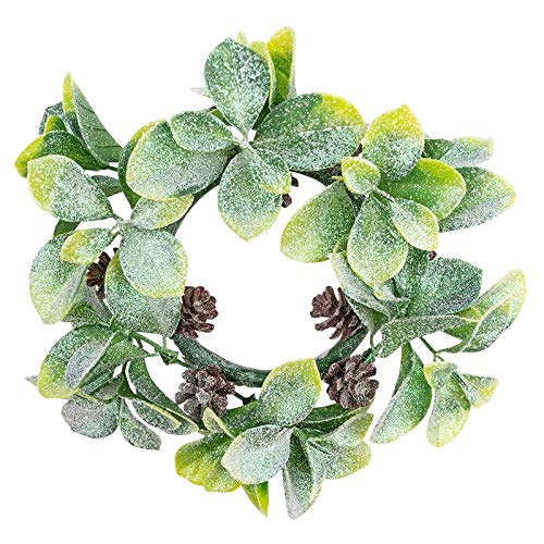 Ideen Mit Herz - Ghirlanda Decorativa, Per Natale E Inverno, Con Rami Di Conifera E Pigne Di Abete, Diametro Di 18 Cm