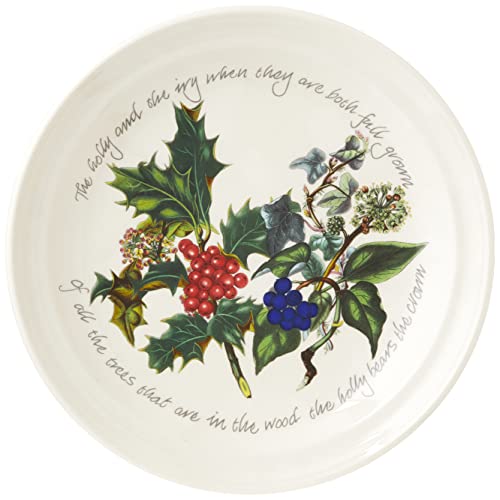 The Holly & Ivy Piatto, Ceramica, Multi-Colour, 27 X 27 X 3 Cm, 6 Unità