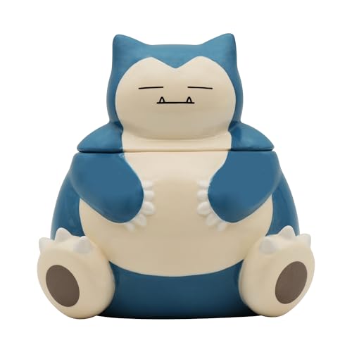 Abystyle Pokémon Snorlax - Barattolo Per Biscotti In Ceramica, 18 X 13,5 X 15,5 Cm, Decorazione Per La Cucina, Contenitore Ermetico Per Alimenti