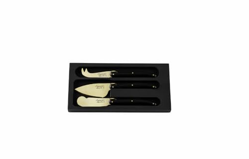 Laguiole Style De Vie Prestige Line - Set Di 3 Coltelli Da Formaggio, Colore: Oro