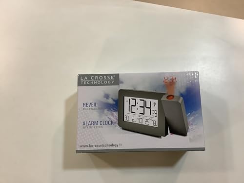 La Crosse Technology - Wt522 Sveglia Radio-Pilotata Con Proiezione - Argento