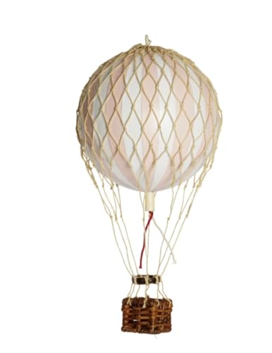 Varzi Dal 1956 - Mongolfiera Decoraazione Cameretta Rosa E Bianco Piccola