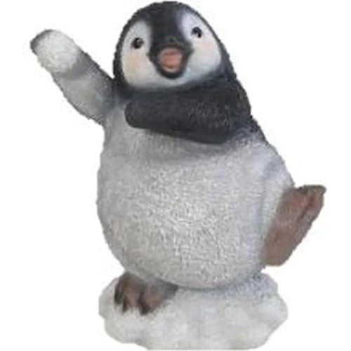 Vivid Arts - Ornamento In Resina Con Pinguino A Forma Di Palla Di Neve (Nf-Pg07-F)